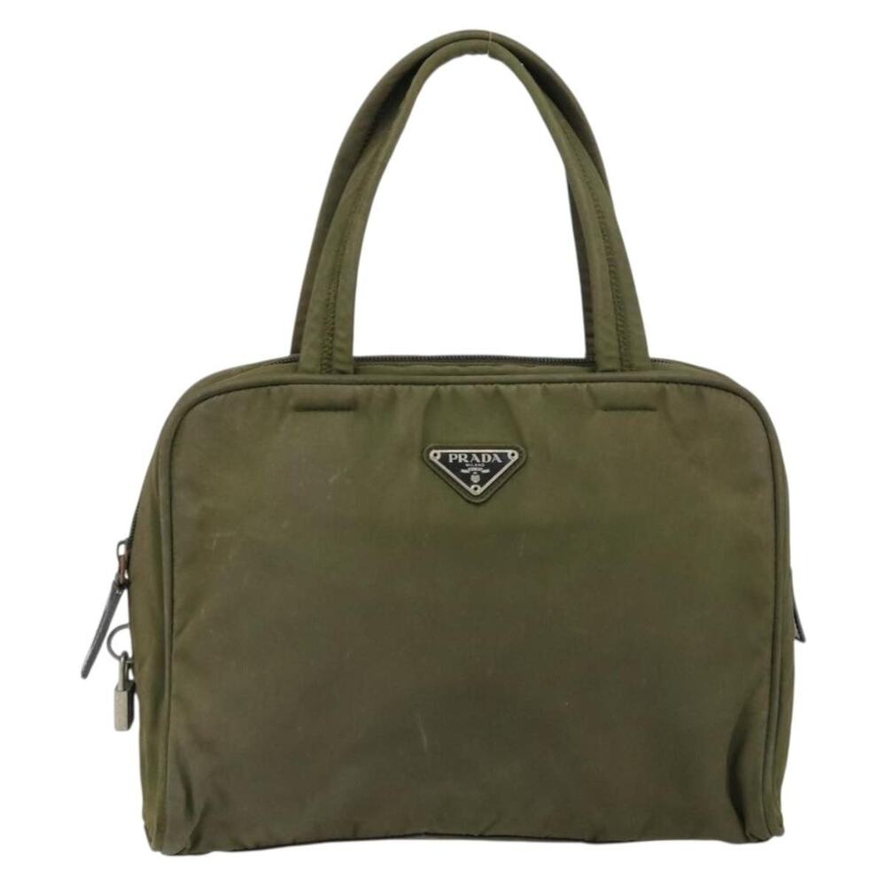 Prada Nylon Handbag Khaki Green